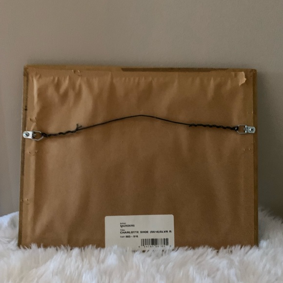 FIONA SAUNDERS Charlotte Shoe (S616) SLVR framed Art in gold fram… - Picture 4 of 8